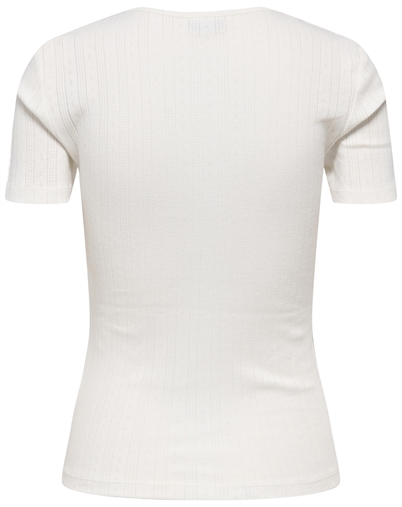 JDY - JDYSalsa Mia O-Neck Top - Cloud Dancer